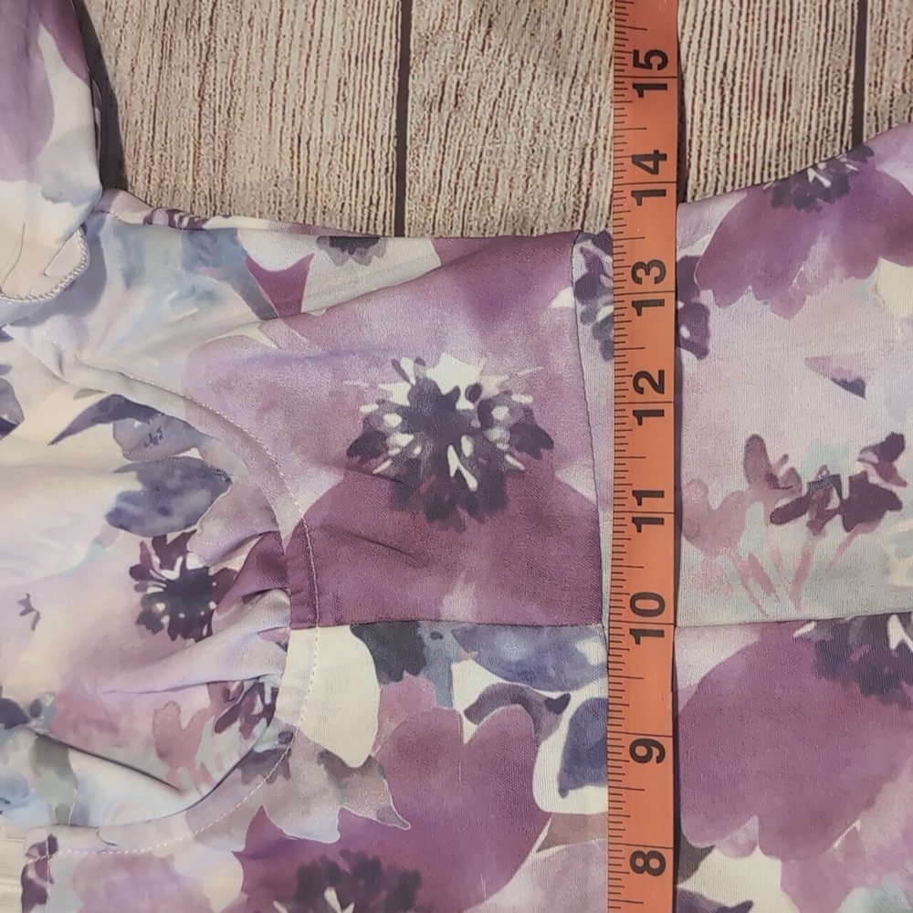 PrettyLittleThing Ruffle Babydoll Floral Corset Style Top Size 4 Mini Dress - Picture 15 of 16